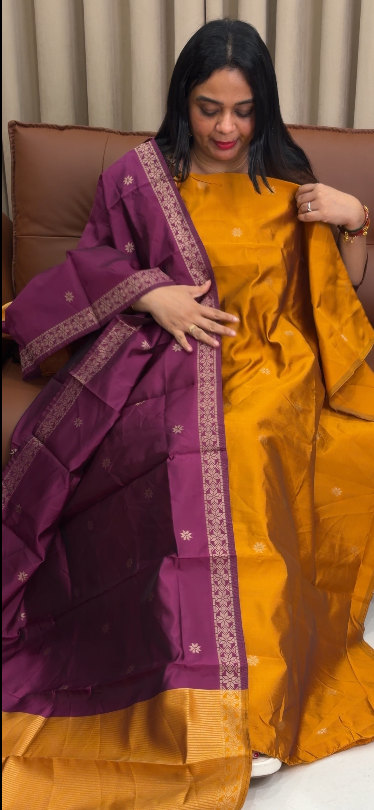 SEMI SILK UNSTITCHED SALWAR SUITS - IHA 33852