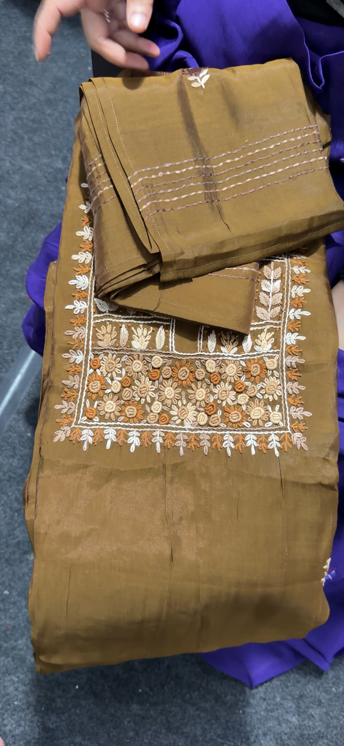 MALAI CHANDERI  UNSTITCHED SALWAR SUITS - IHA 36050