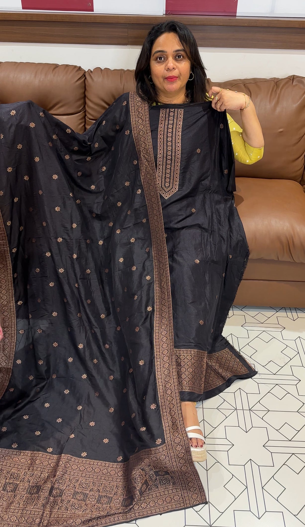 FORWARD SEMI BANARASI UNSTITCHED SALWAR SUITS - IHA 26363