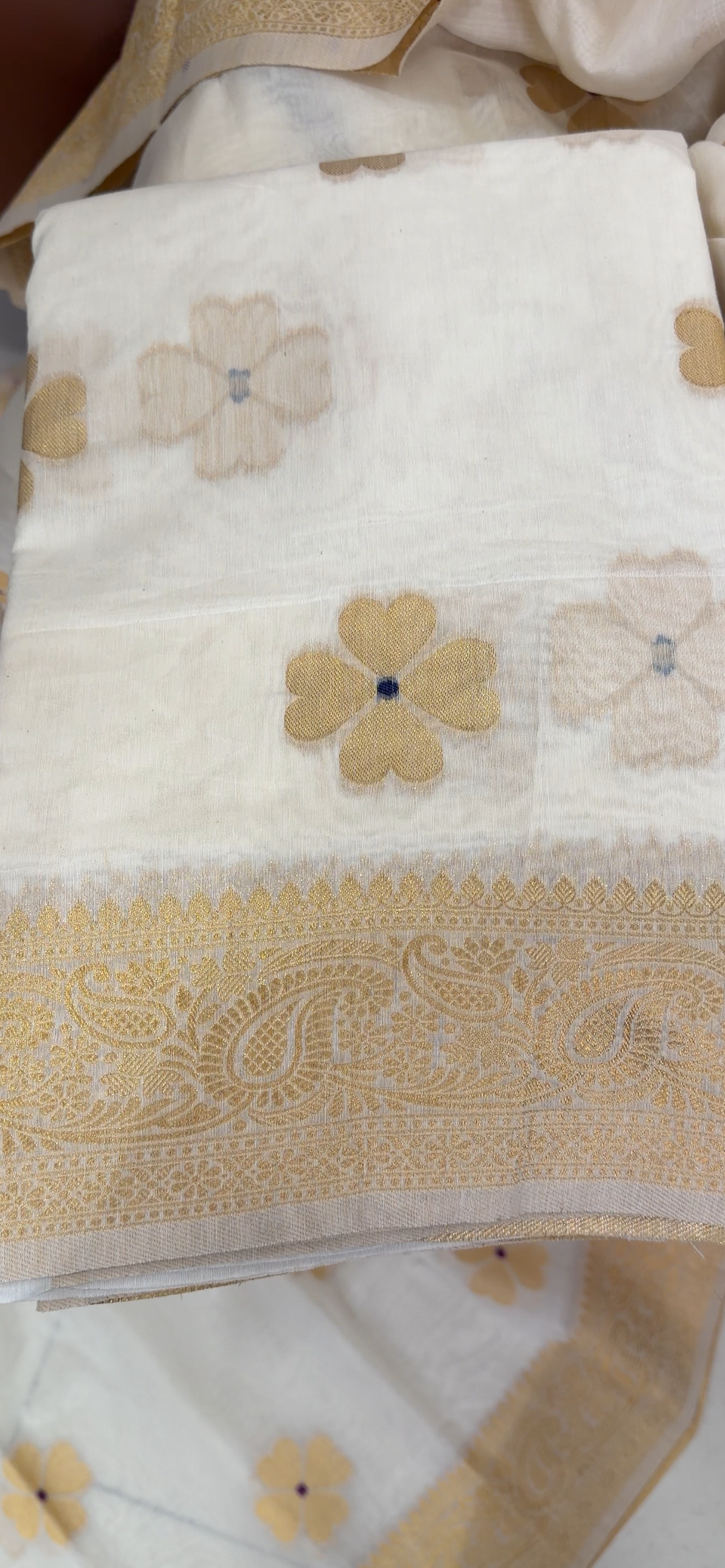 MALAI CHANDERI SAREES - IHA 34239