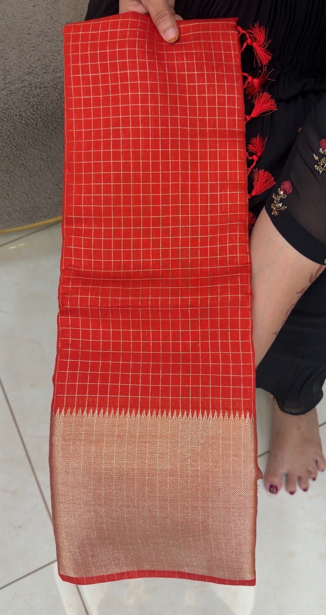SEMI BANARASI SAREES - IHA 33151