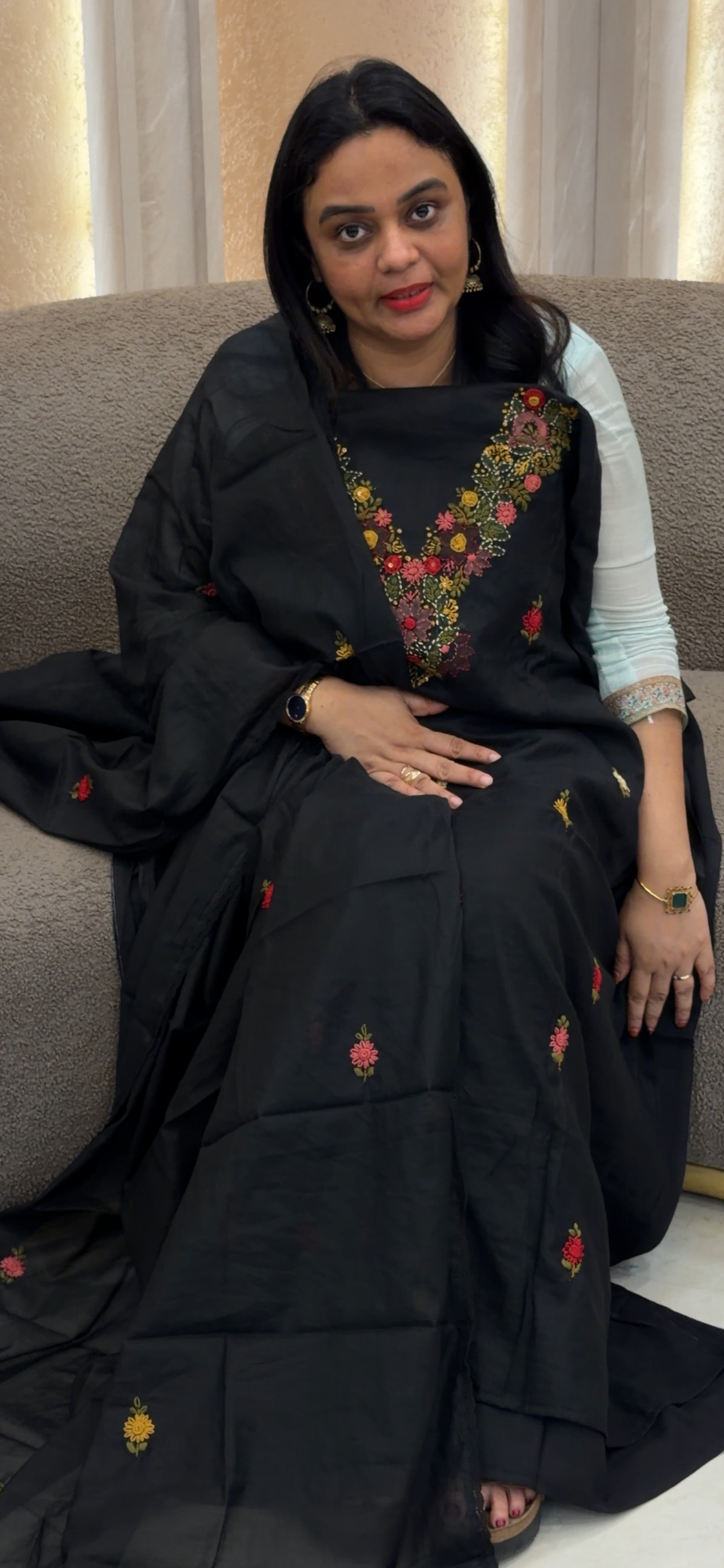 MUL CHANDERI UNSTITCHED SALWAR SUITS - IHA 33623