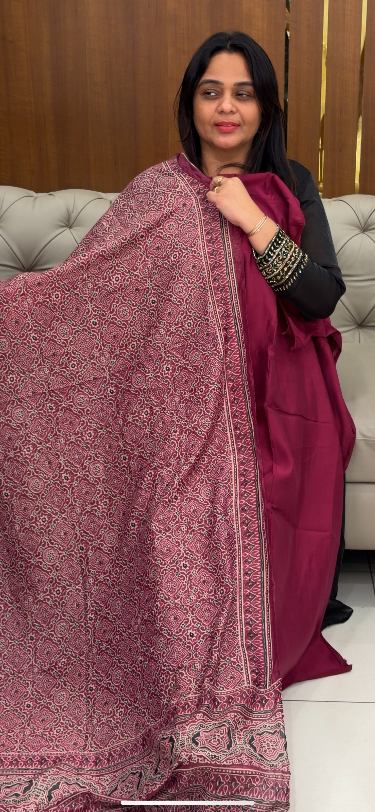 MUL CHANDERI UNSTITCHED SALWAR SUITS - IHA 29271