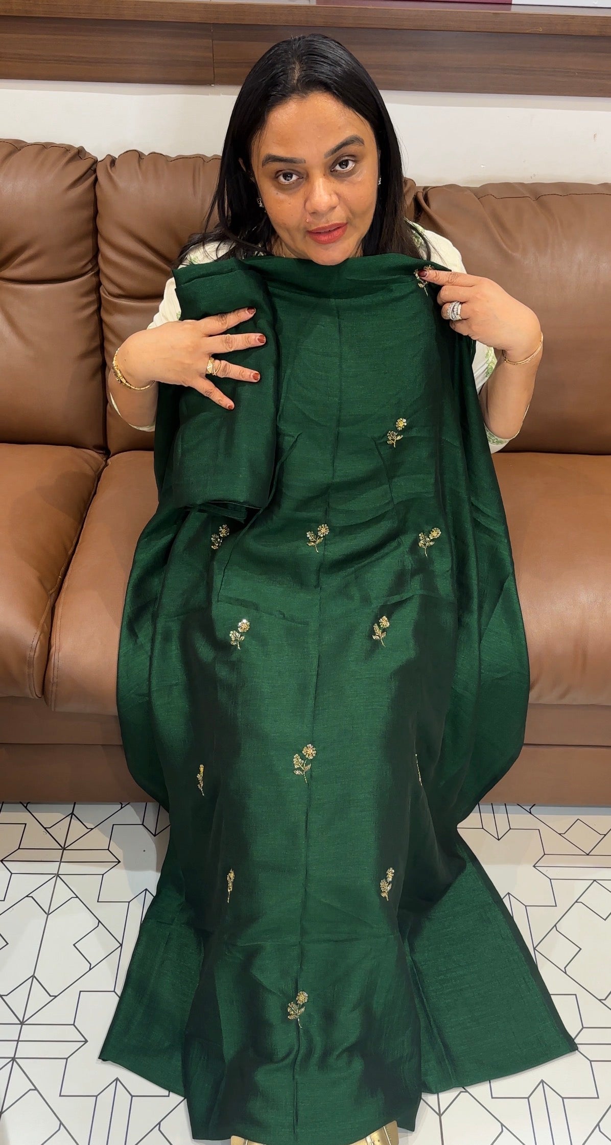 FORWARD SEMI RAW SILK UNSTITCHED SALWAR SUITS - IHA 33283