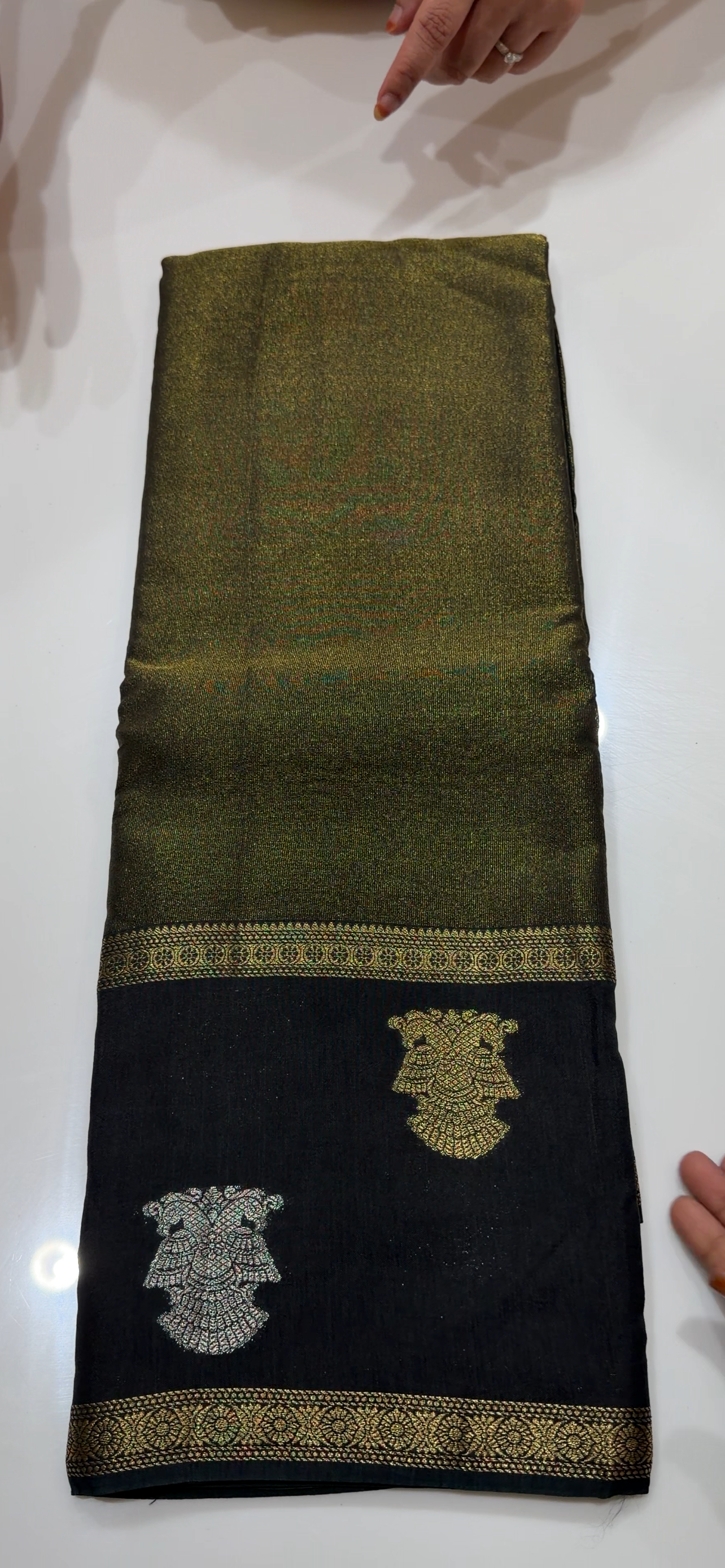 BANARASI TISSUE SAREES - IHA 34538