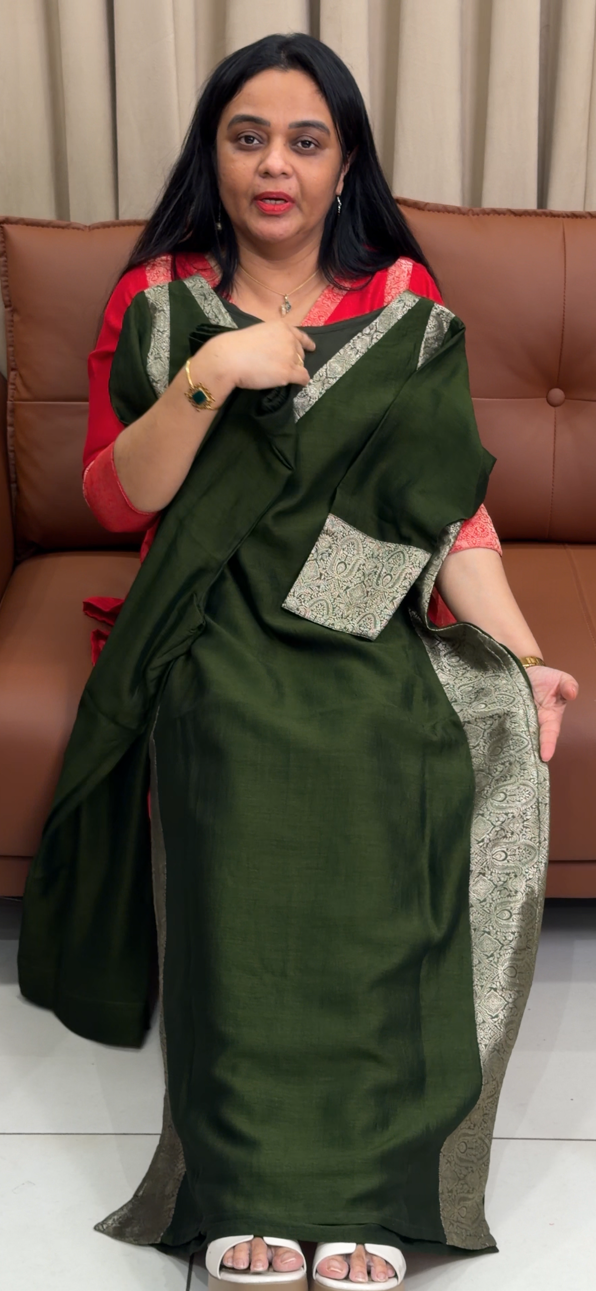 IHA'S IN-HOUSE SEMI SILK CO-ORDS SETS - IHA 35448