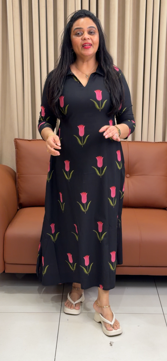 IHA'S IN-HOUSE COTTON LONG TUNIC TOPS - IHA 34905