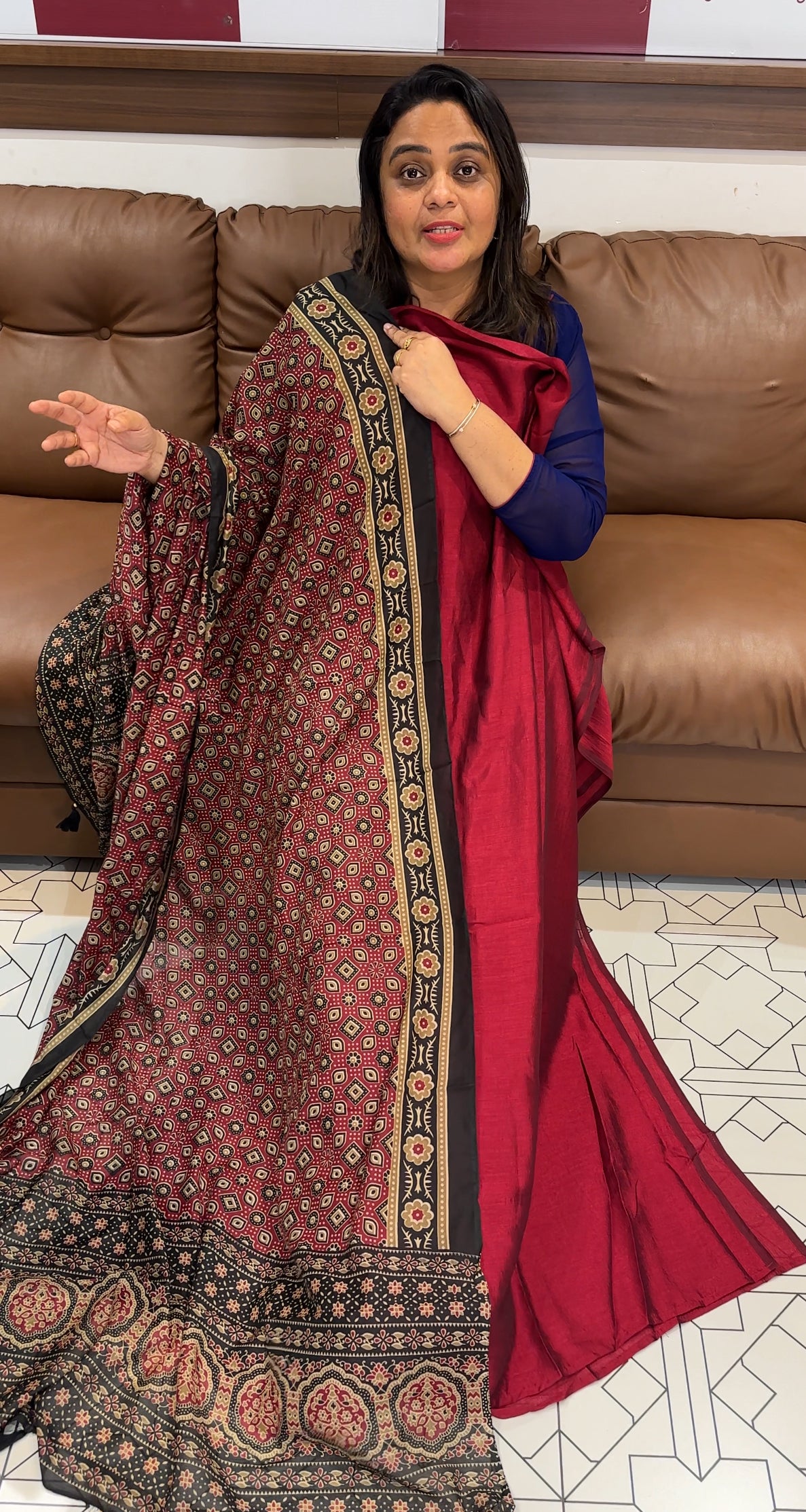 SEMI RAW SILK UNSSTITCHED SALWAR SUITS  - IHA 27889