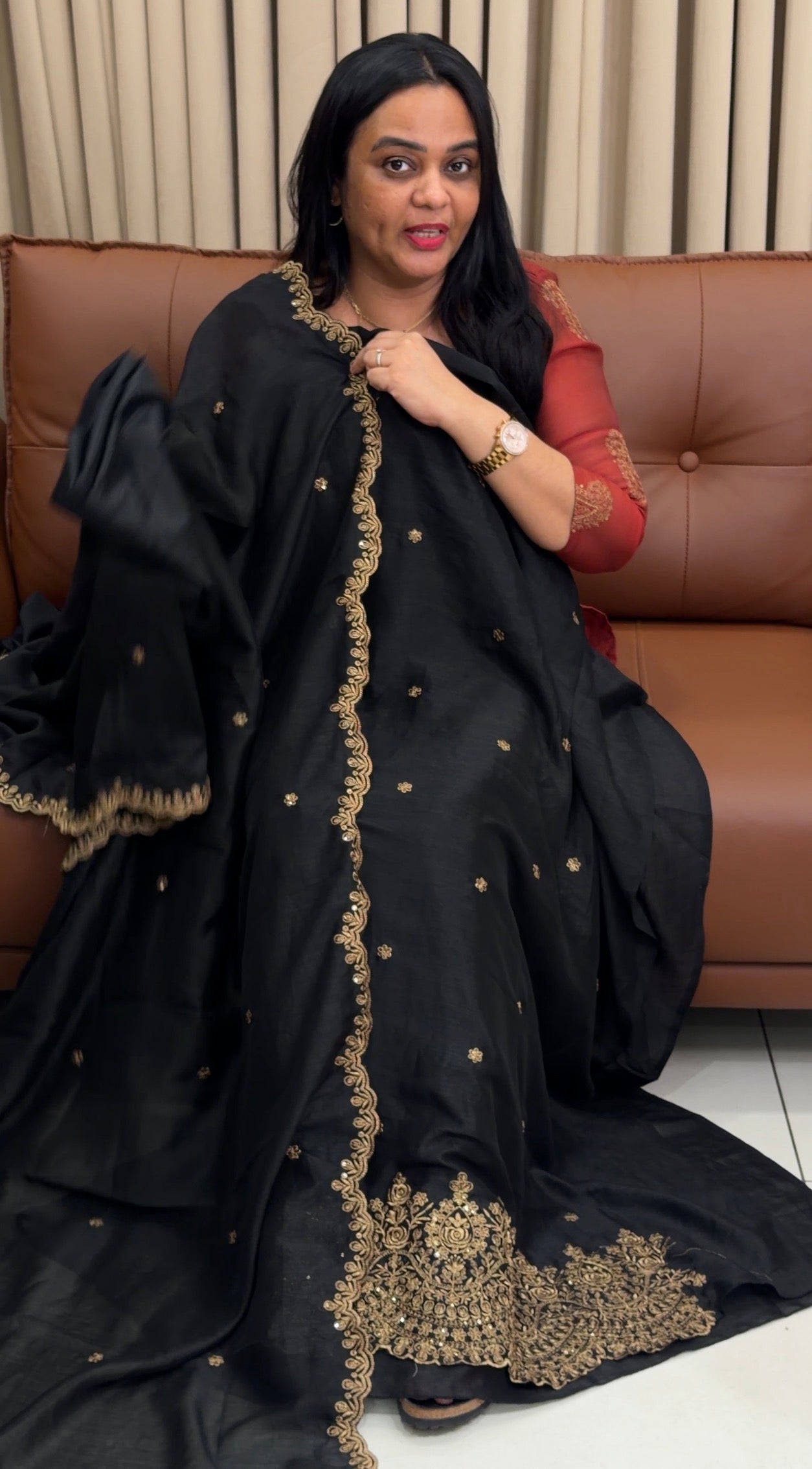 SEMI RAW SILK UNSTITCHED SALWAR SUITS - IHA 34681
