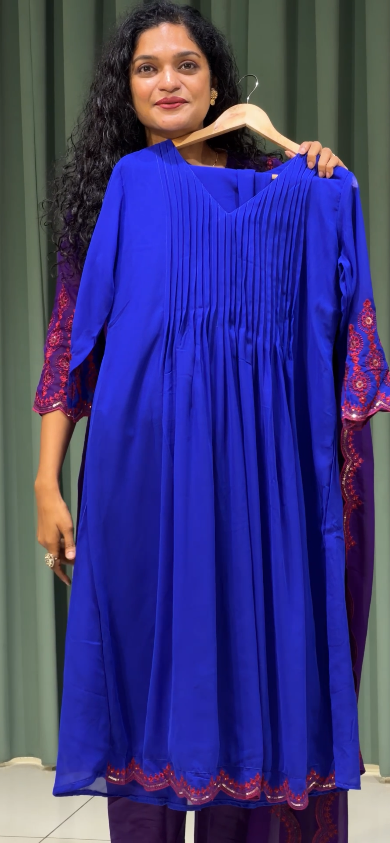 GEORGETTE TOP, BOTTOM AND DUPATTA - IHA 33713