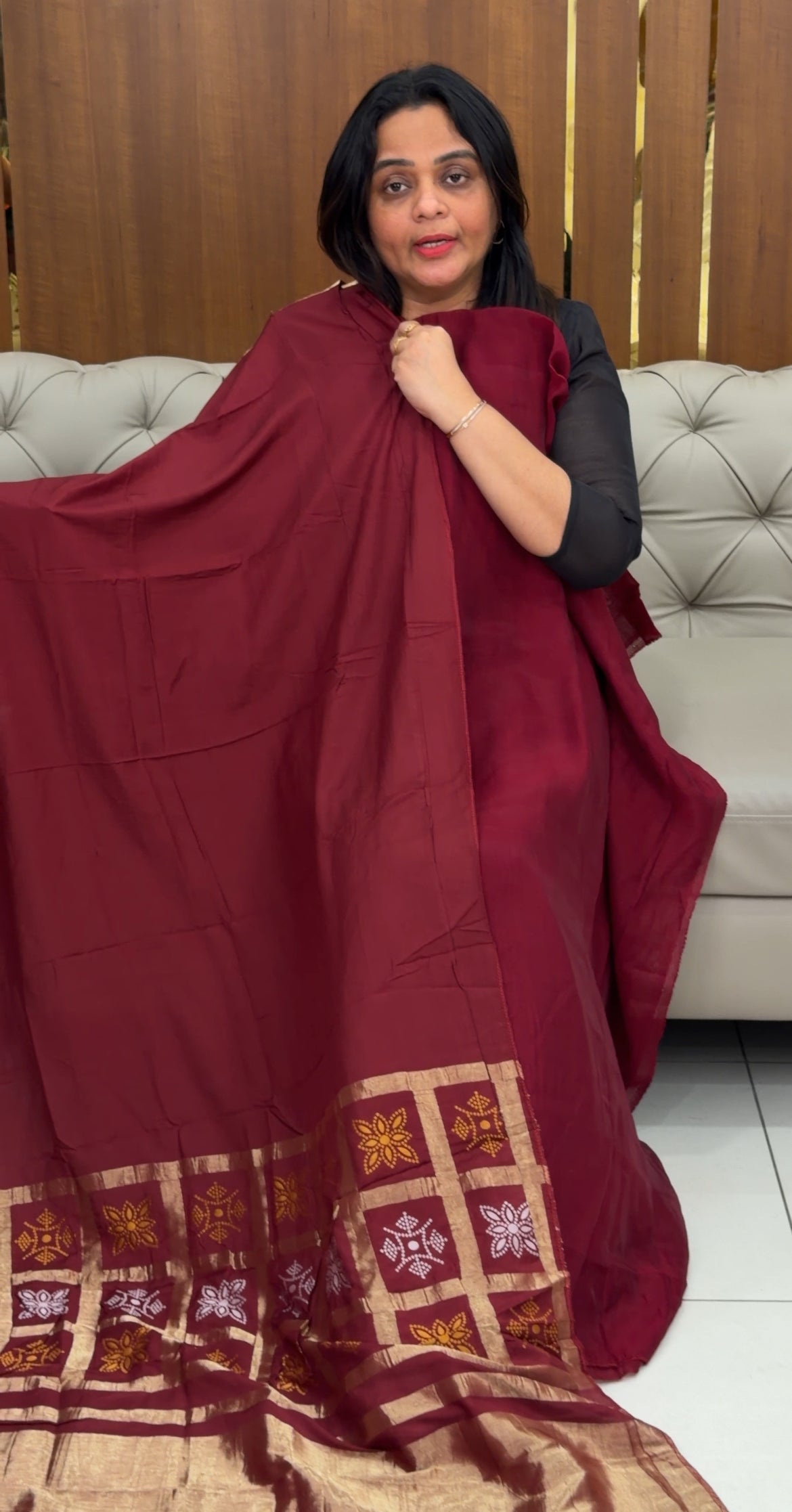 FORWARD MUL CHANDERI UNSTITCHED SALWAR SUITS - IHA 29313