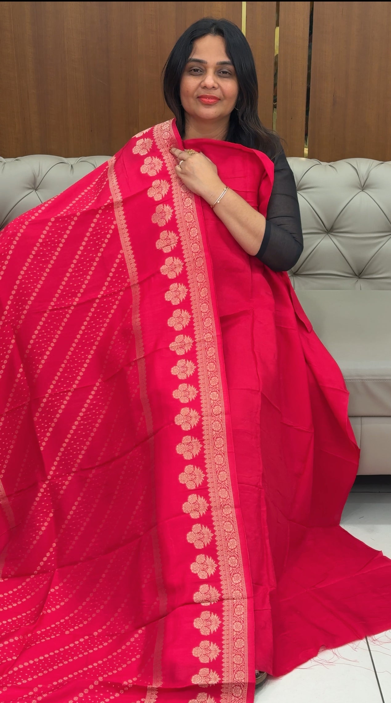 IHA'S IN-HOUSE SILK BANARASI UNSTITCHED SALWAR SUITS - IHA 30660