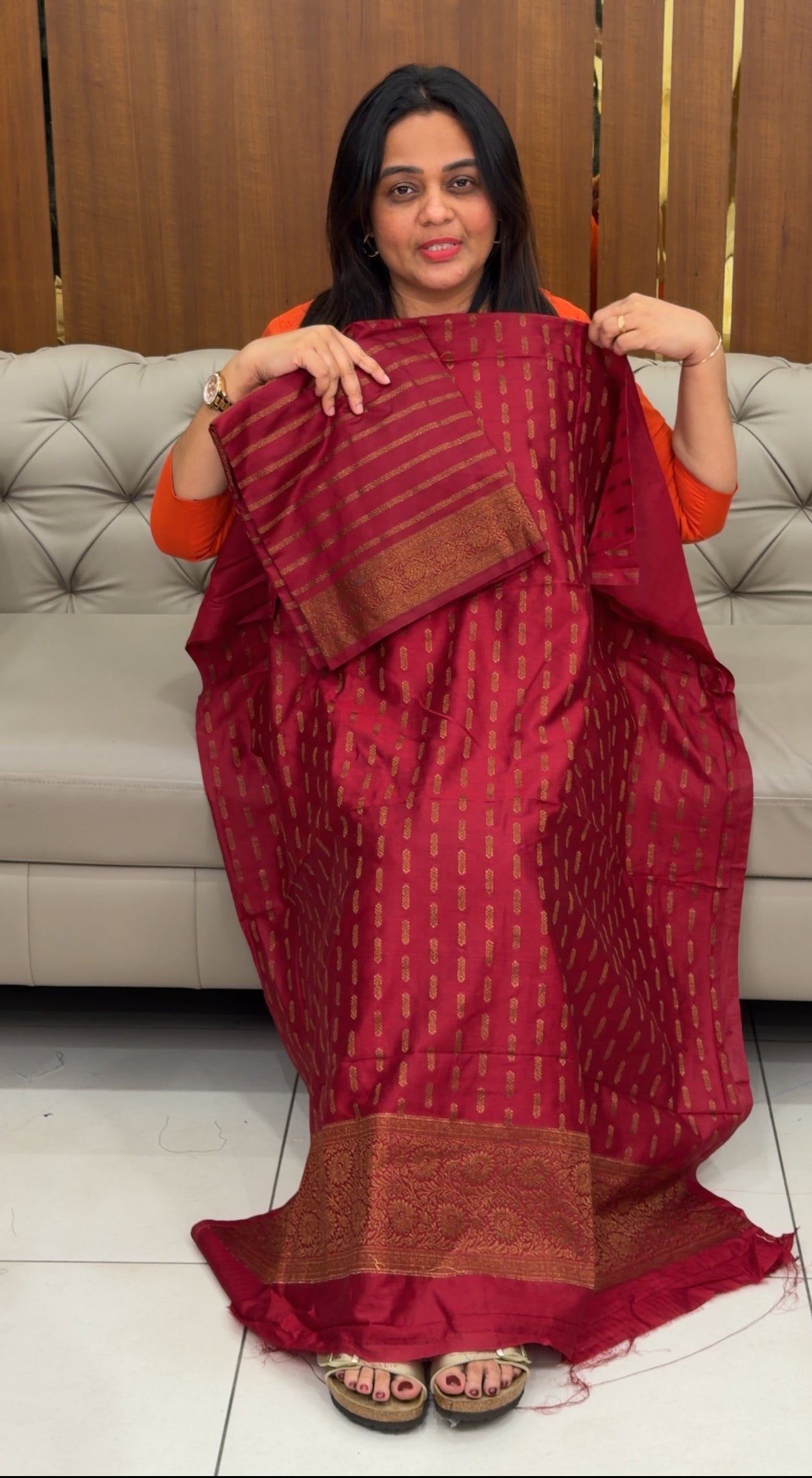 BANARASI TUSSUR UNSTITCHED SALWAR SUITS - IHA 29637