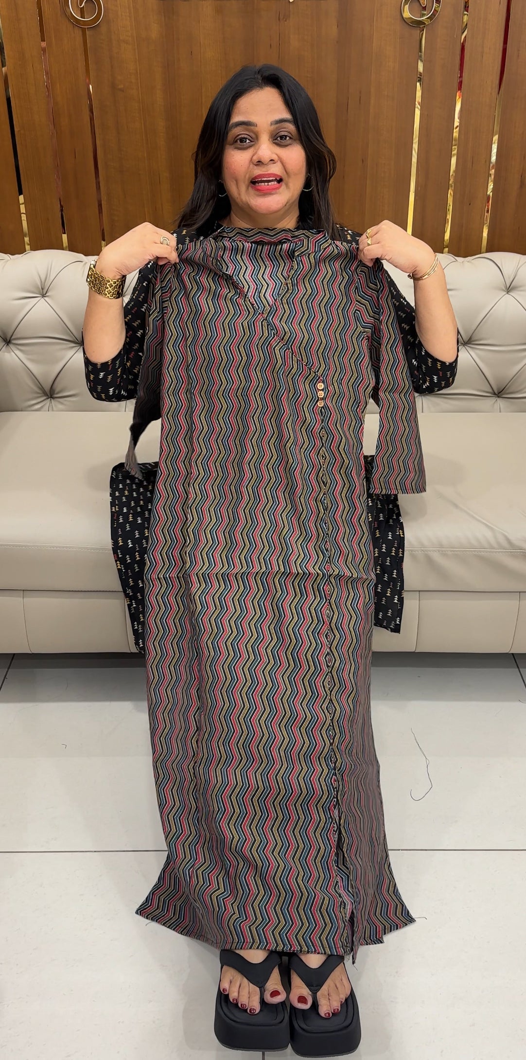 IHA'S IN-HOUSE MODAL CHANDERI TOPS - IHA 28160