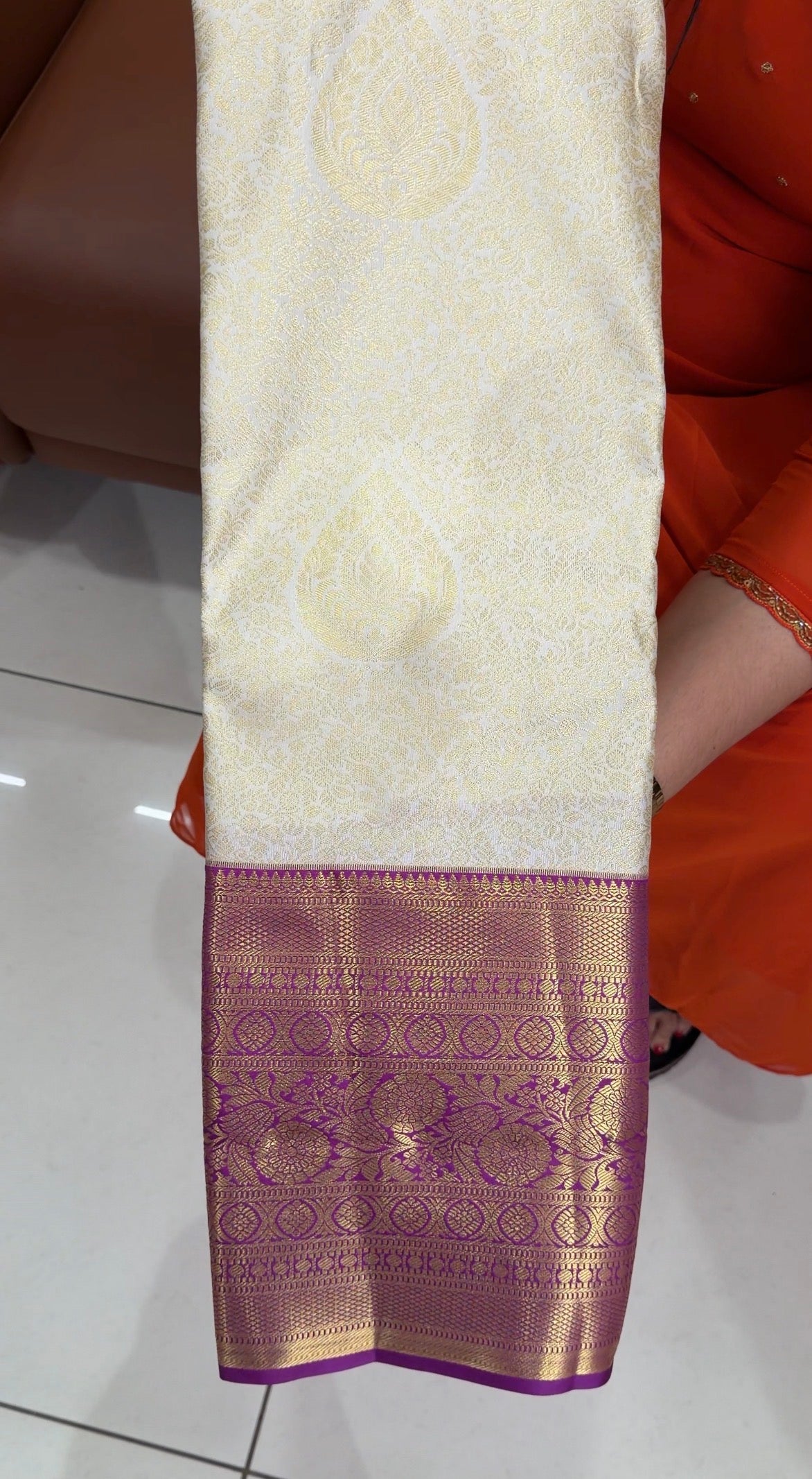 SEMI KANCHIPURAM SAREES - IHA 34254