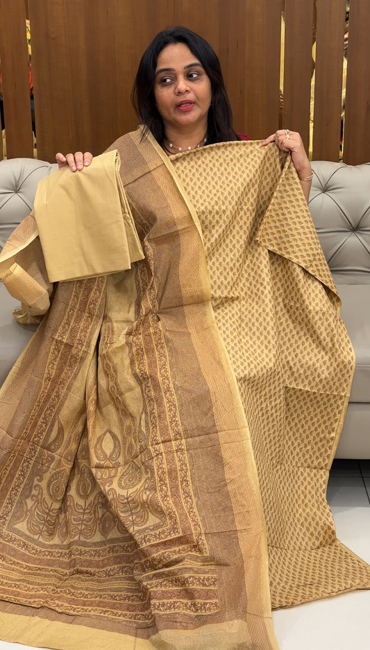 COTTON PRINTED UNSTITCHED SALWAR SUITS - IHA 29174