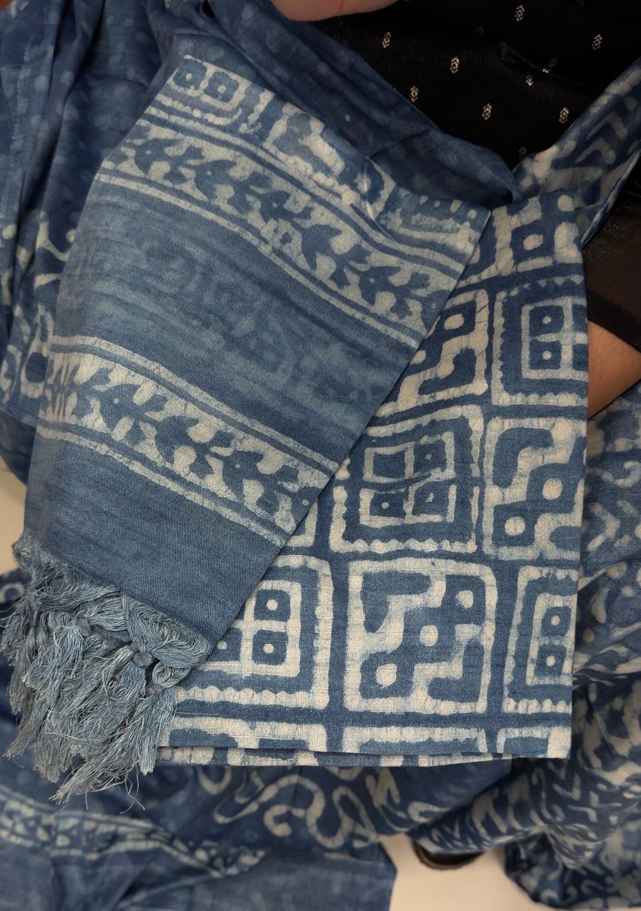 PRINTED TUSSUR UNSTITCHED SALWAR SUITS - IHA 34434