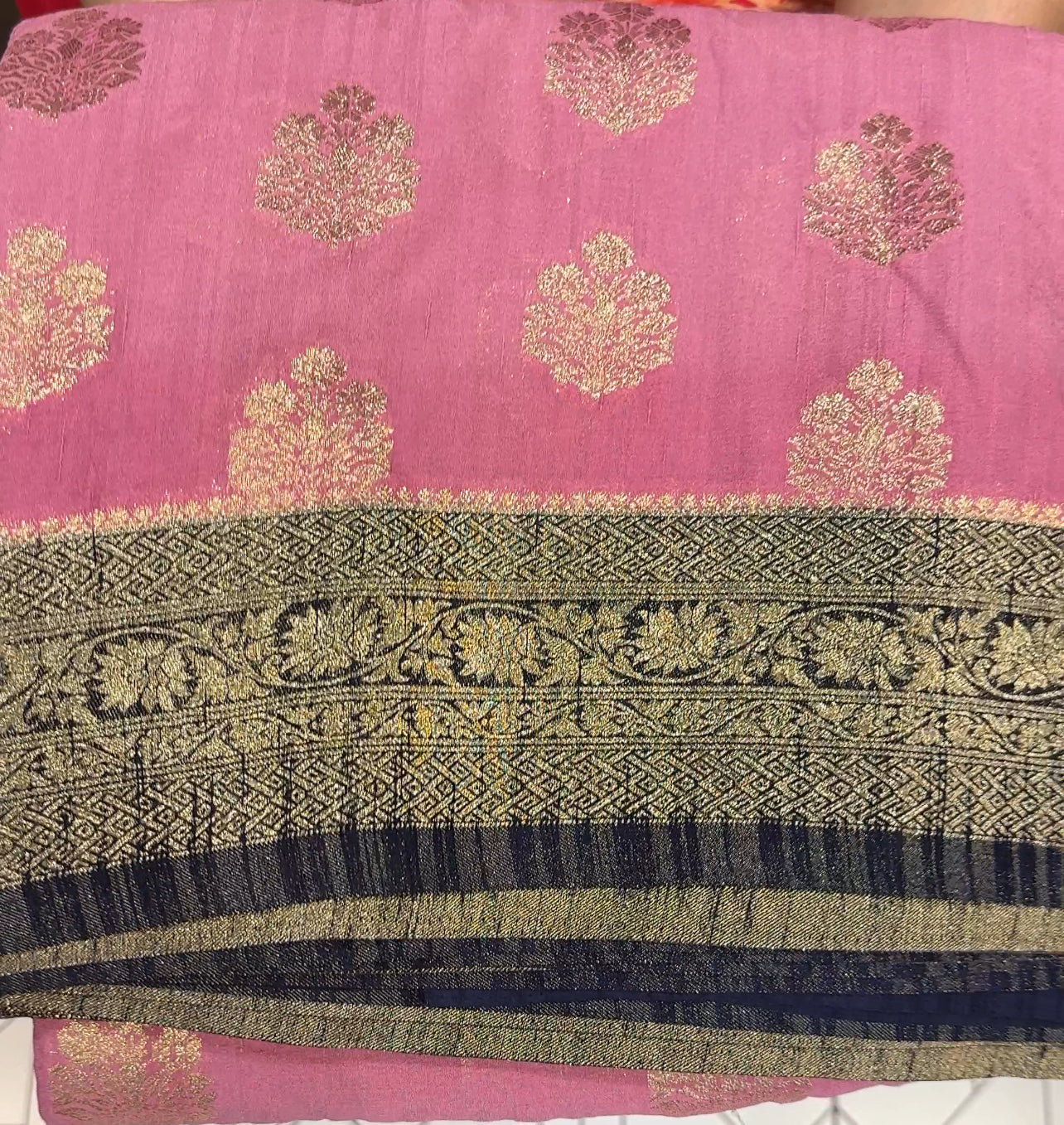 SEMI BANARASI SAREES - IHA 19683