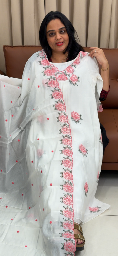 IHA'S IN-HOUSE ALINE TOP, BOTTOM AND DUPATTA - IHA 33835