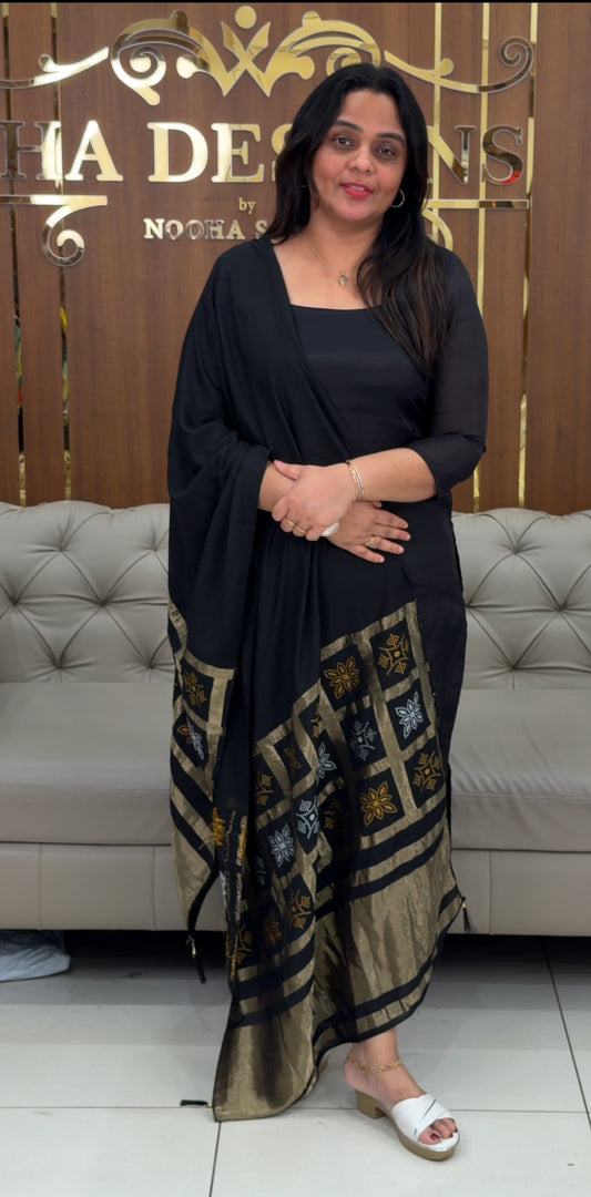 FORWARD MUL CHANDERI UNSTITCHED SALWAR SUITS - IHA 29313