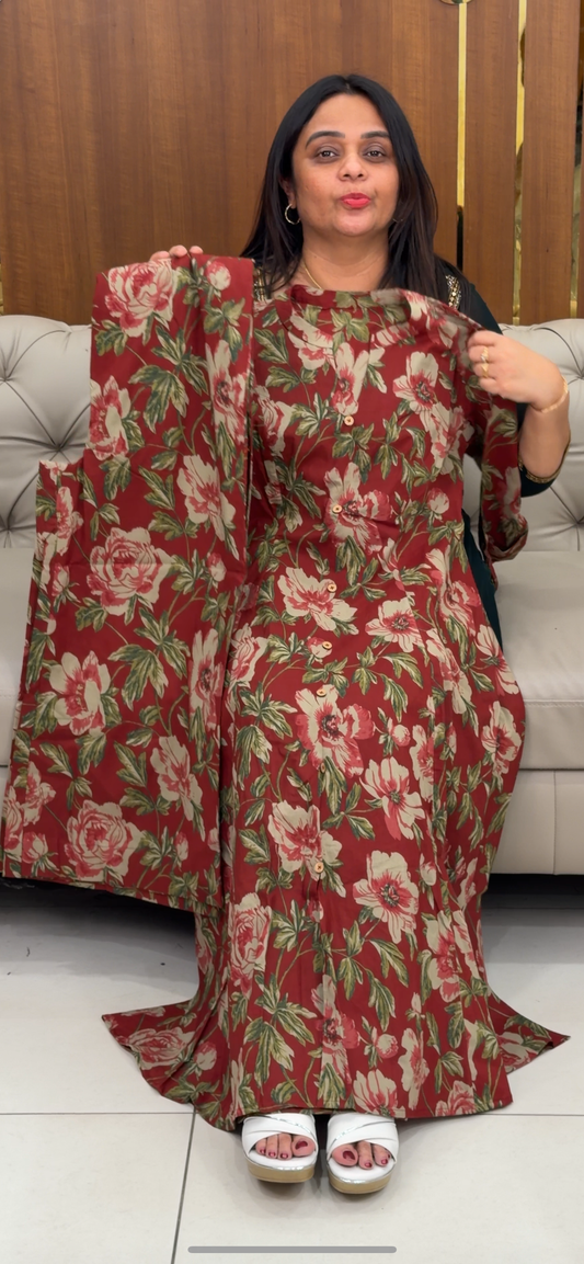 IHA'S IN-HOUSE COTTON LONG CO-ORD SETS - IHA 29120