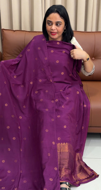 FORWARD BANARASI CHANDERI TOP,BOTTOM AND DUPATTA  - IHA 34106