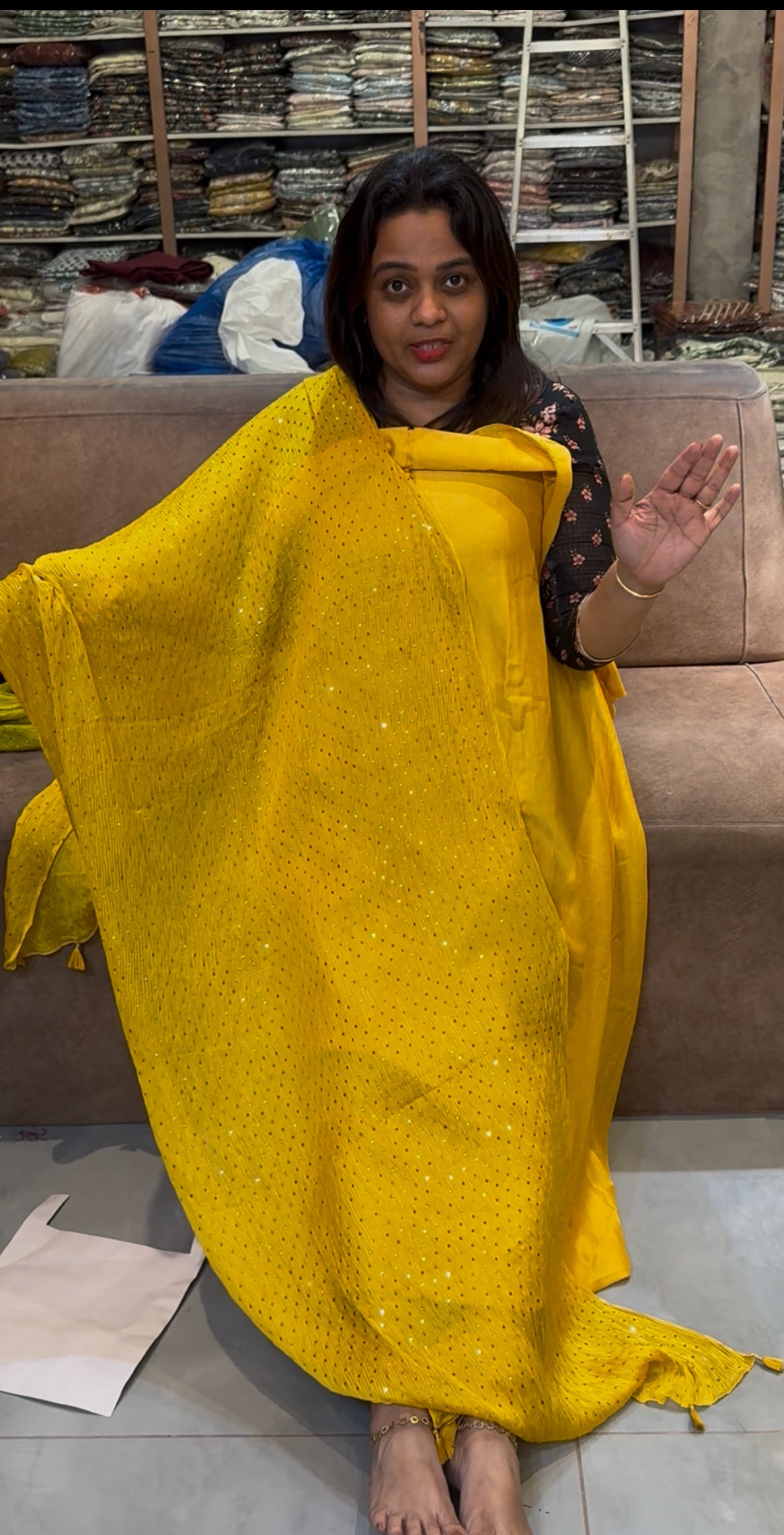 SEMI RAW SILK UNSTITCHED SALWAR SUITS - IHA 25258