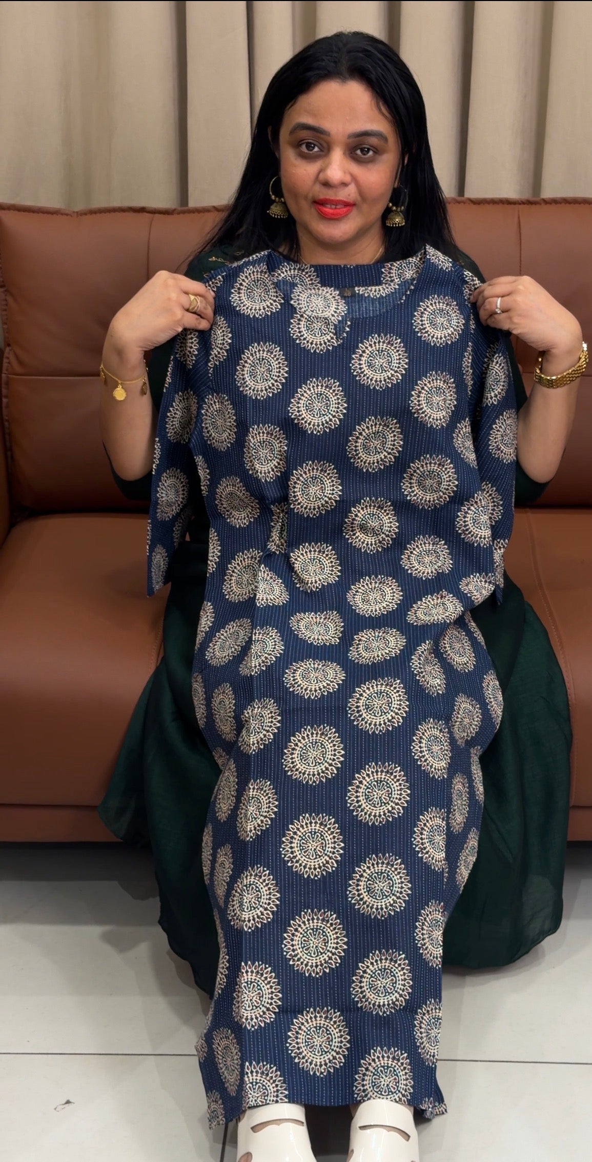 PRINTED COTTON TOPS - IHA 35754