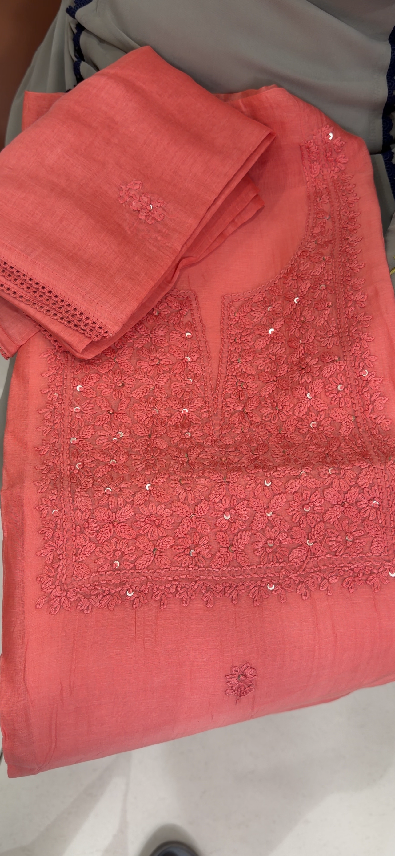 MALAI CHANDERI UNSTITCHED SALWAR SUITS - IHA 33997