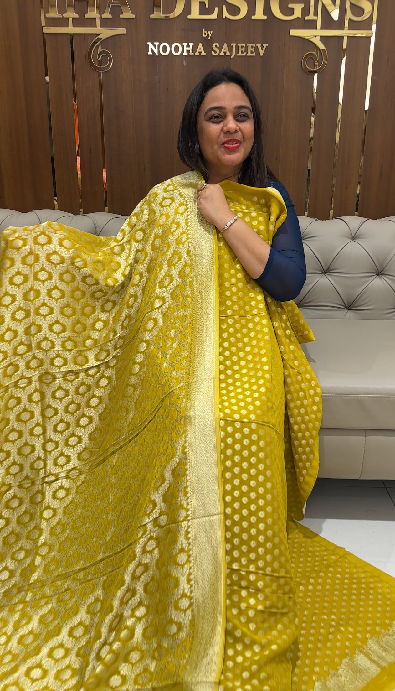 VISCOSE GEORGETTE UNSTITCHED SALWAR SUITE SUITE - IHA 23311