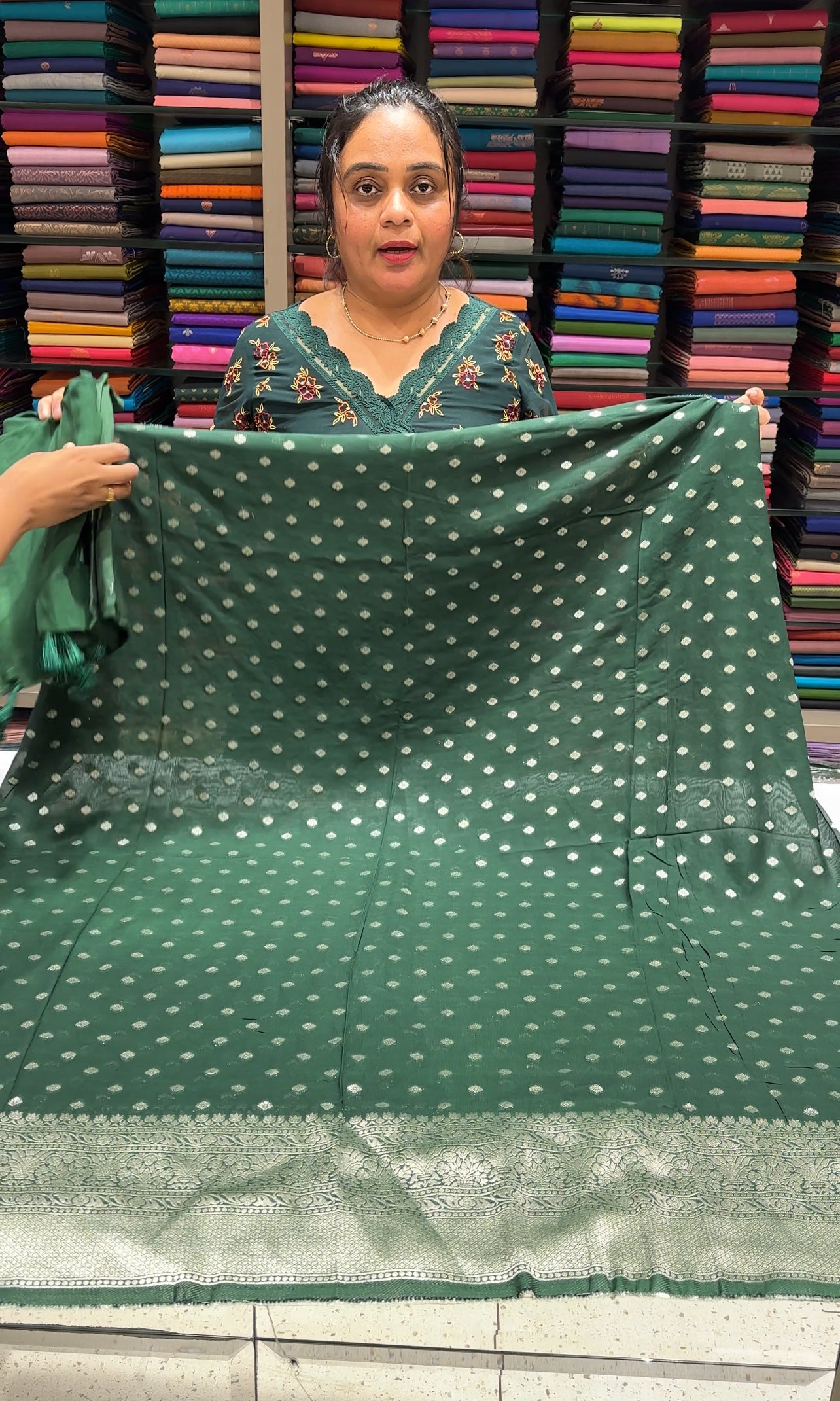 BANARASI UNSTITCHED SALWAR SUITS - IHA 26510
