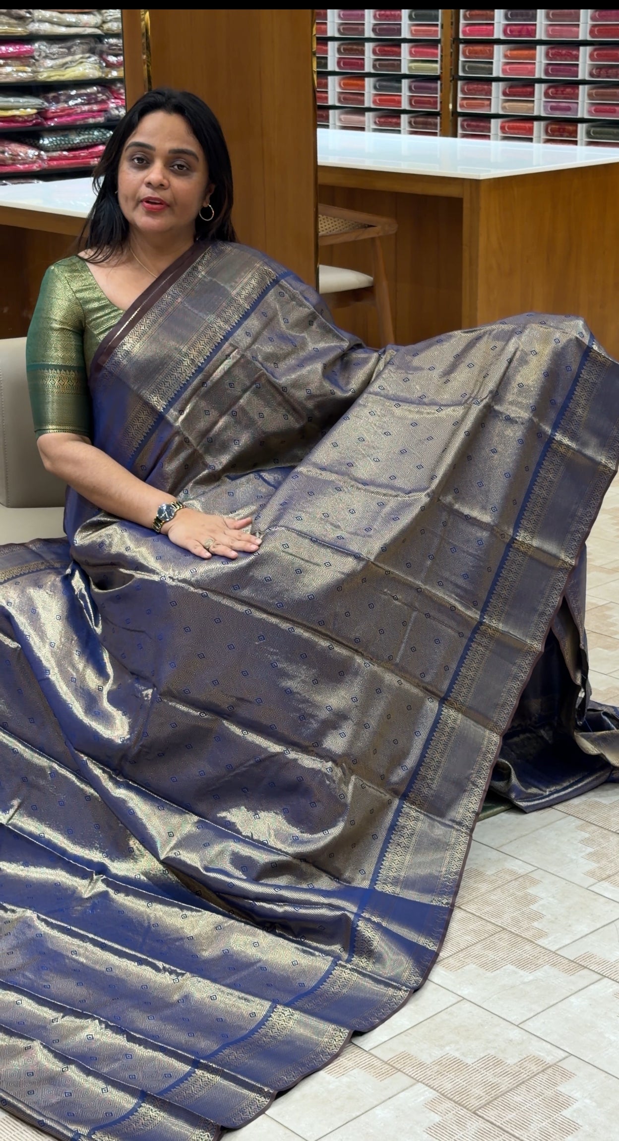 SEMI BROCADE SAREES - IHA 29150