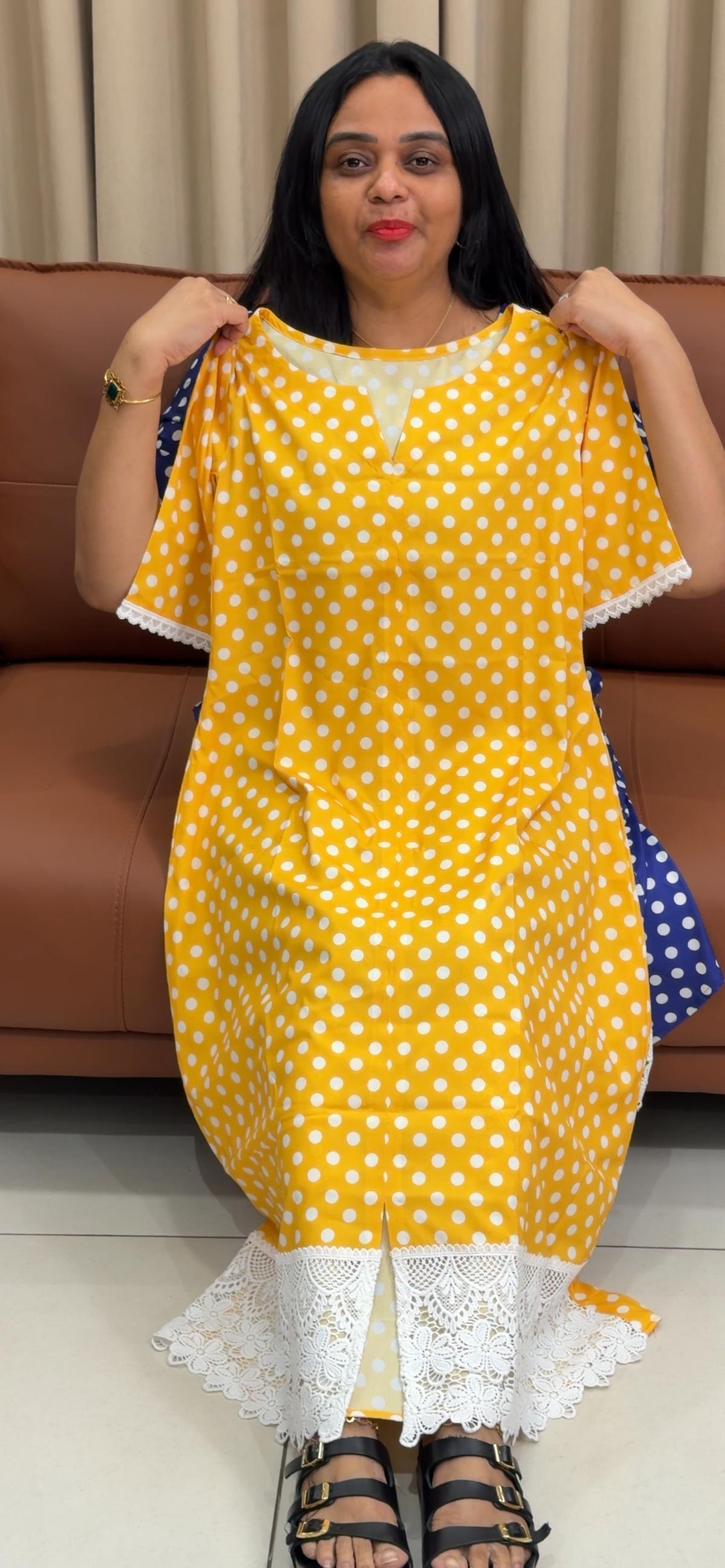 IHA'S IN-HOUSE CRAPE FROCKS - IHA 35266
