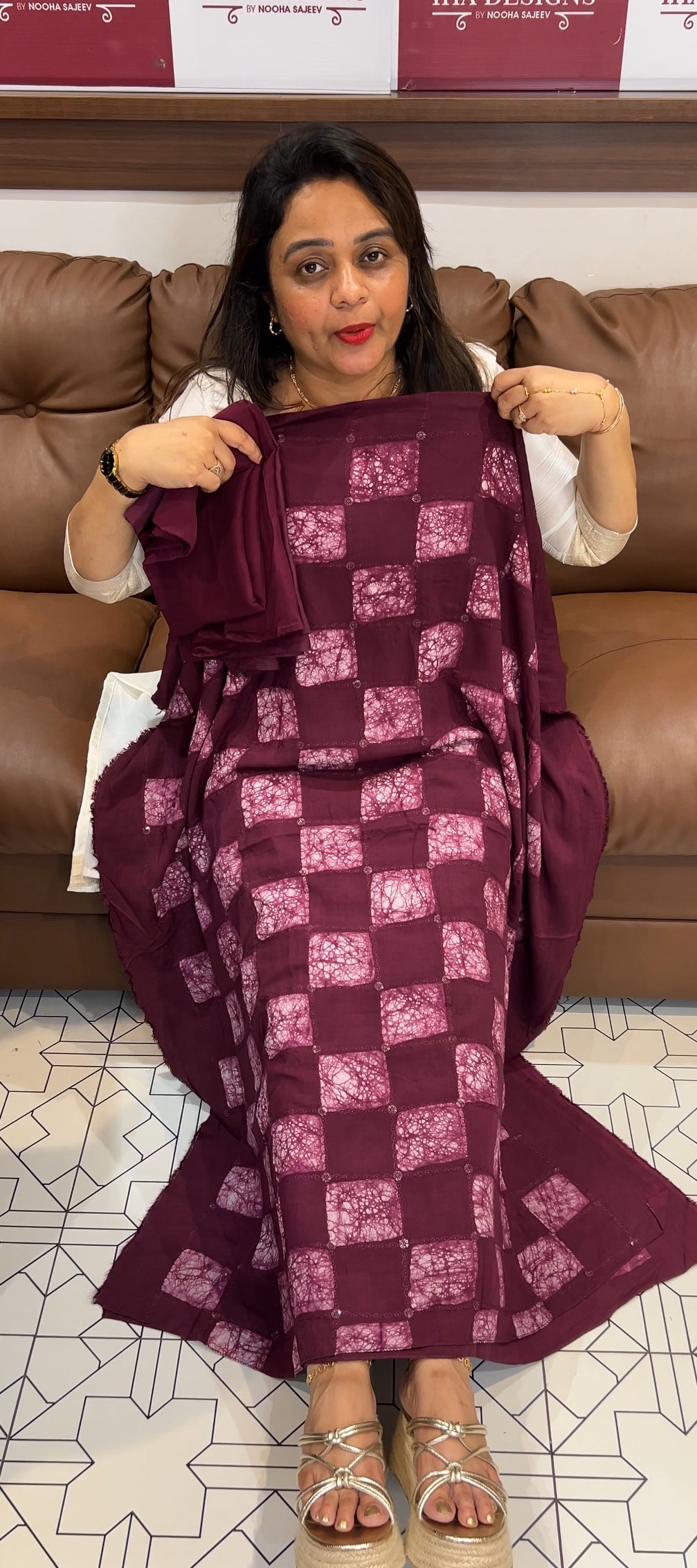BATIK PRINTED UNSTITCHED SALWAR SUITS - IHA 24937