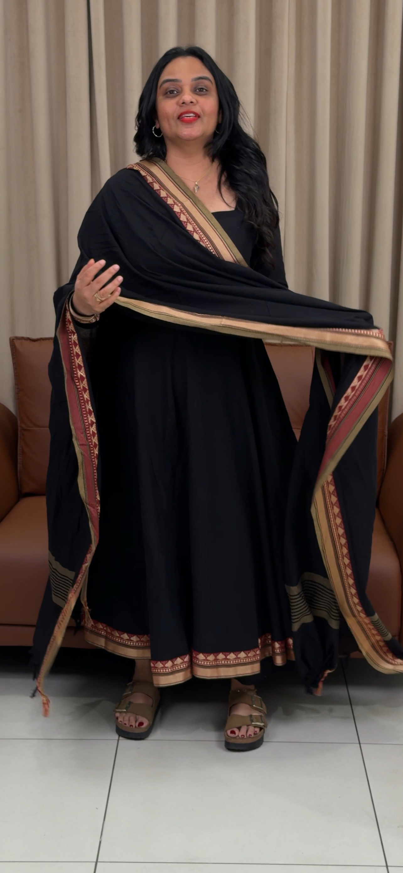 IHA'S IN-HOUSE HANDLOOM COTTON TOP AND DUPATTA - IHA 33332