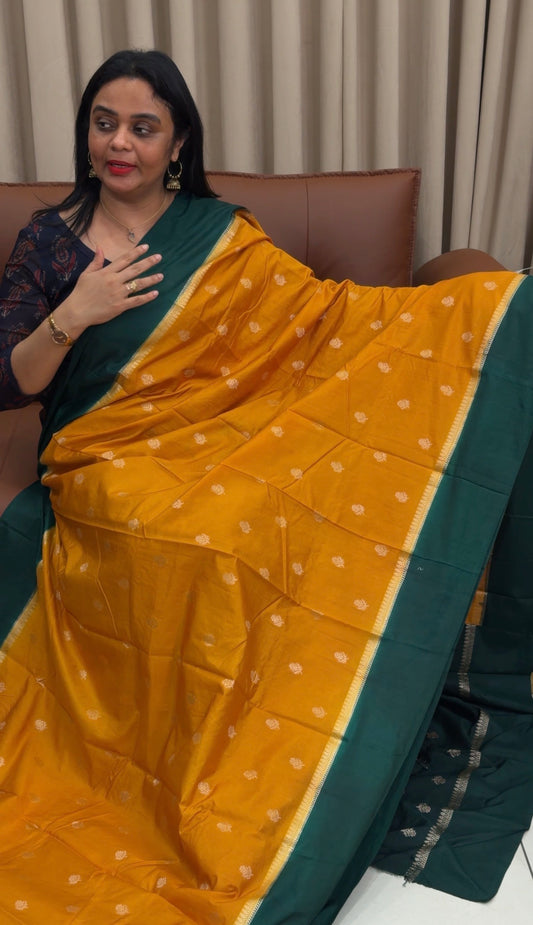 SEMI BANARASI SAREES -  IHA 33574