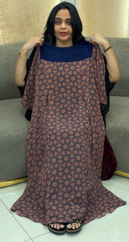 IHA'S IN-HOUSE AJRAKH PRINTED UNSTITCHED SALWAR SUITS - IHA 35196