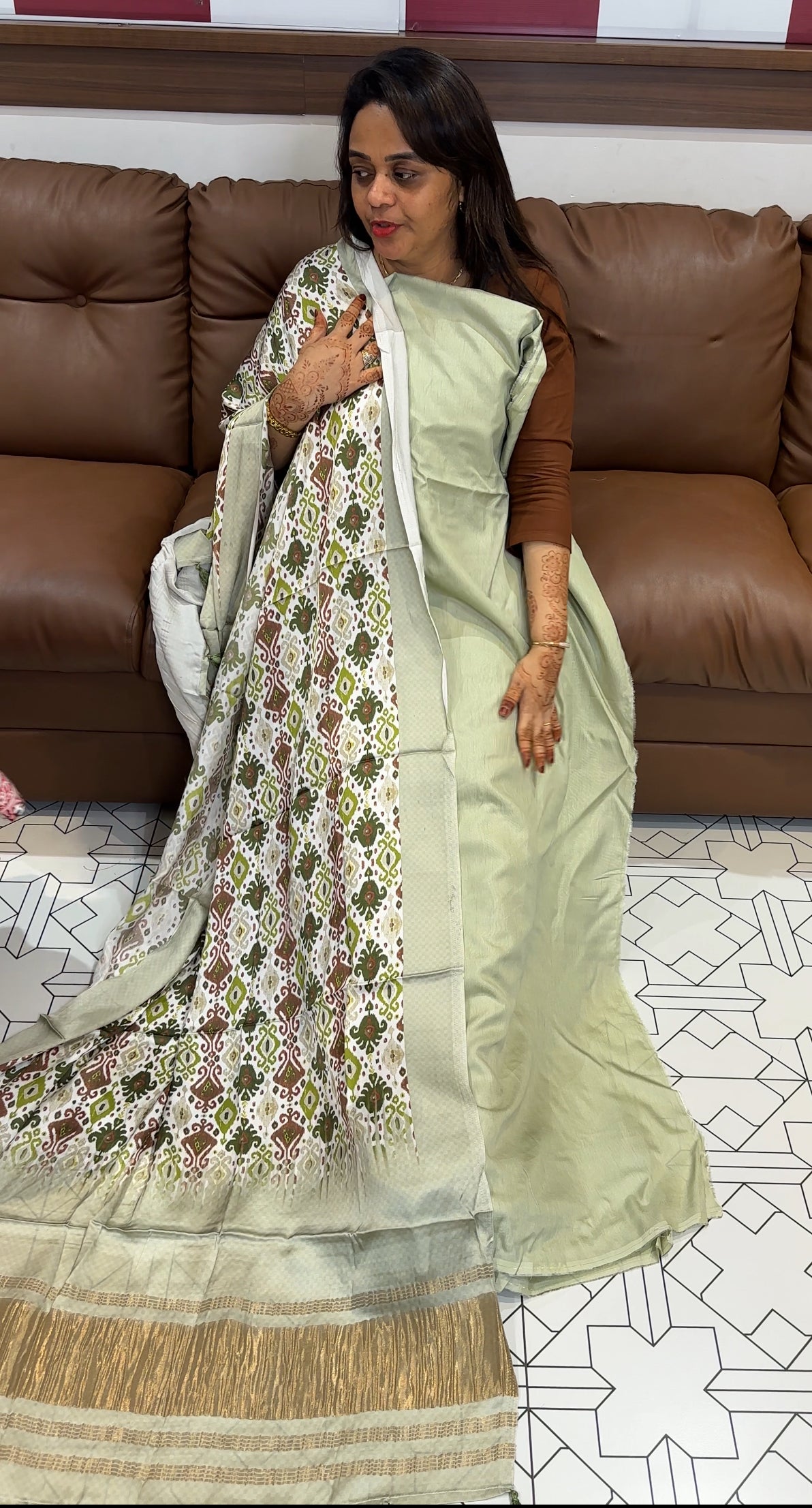 SILK DOLA UNSTITCHED SALWAR SUITS - IHA 23749