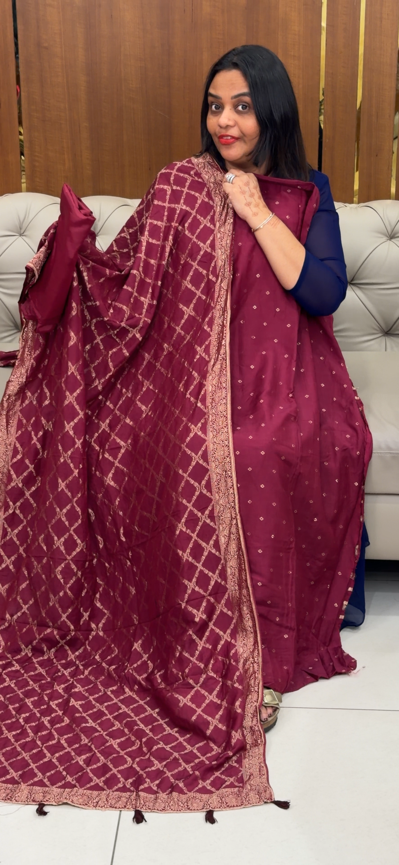 BANARASI UNSTITCHED SALWAR SUITS - IHA 31889