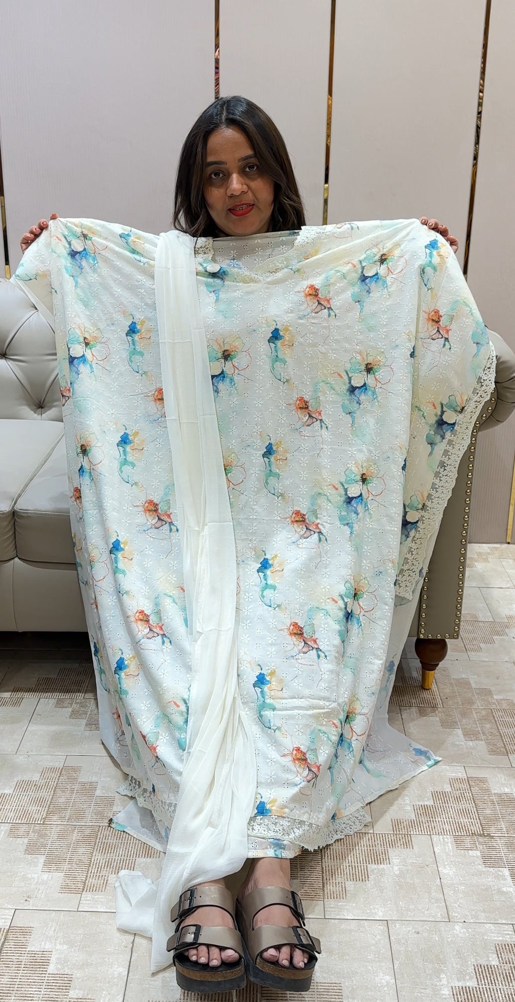 COTTON HAKOBA UNSTITCHED SALWAR SUITS - IHA 22252