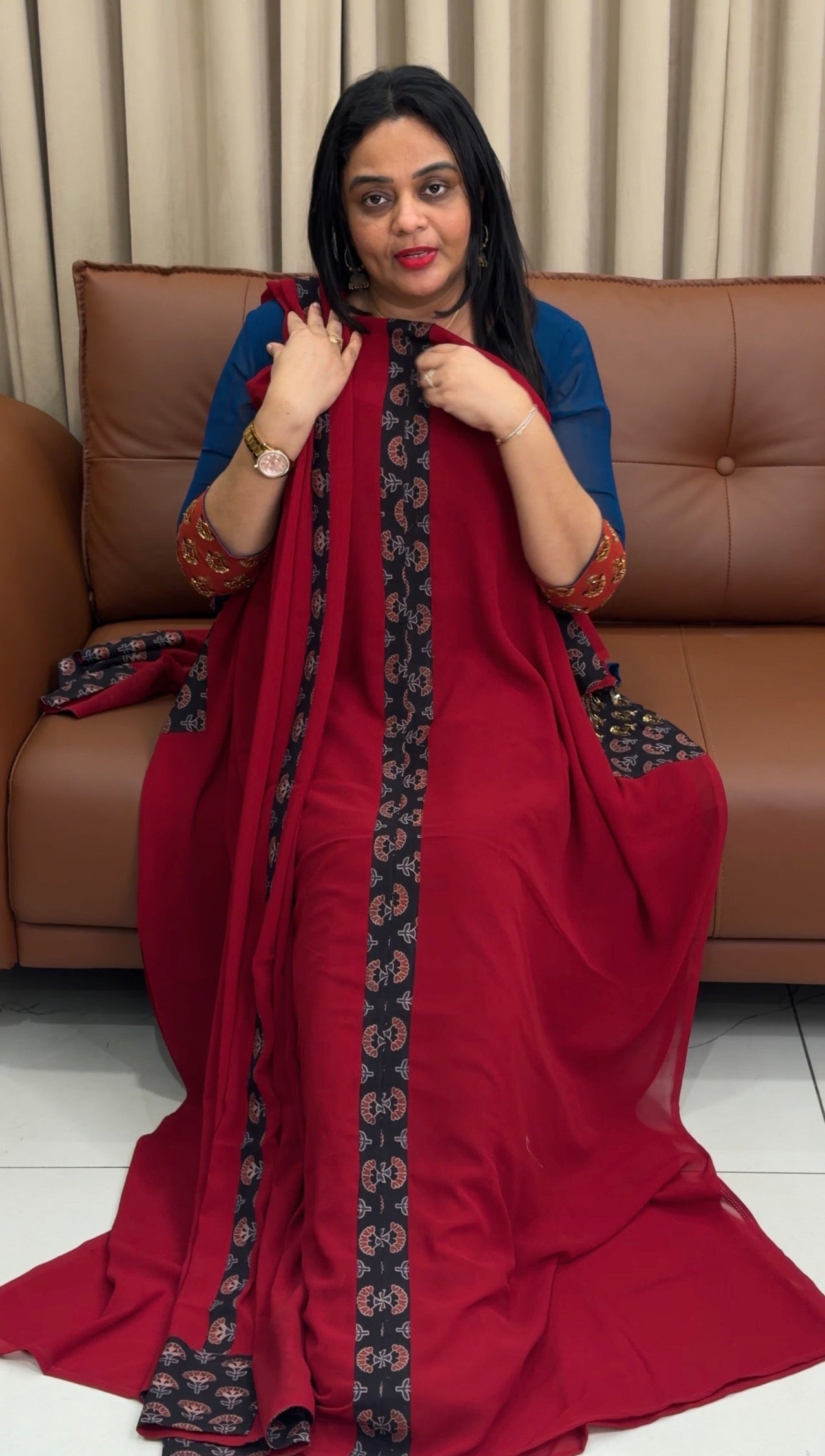 IHA'S IN-HOUSE GEORGETTE UNSTITCHED SALWAR SUITS - IHA 33980