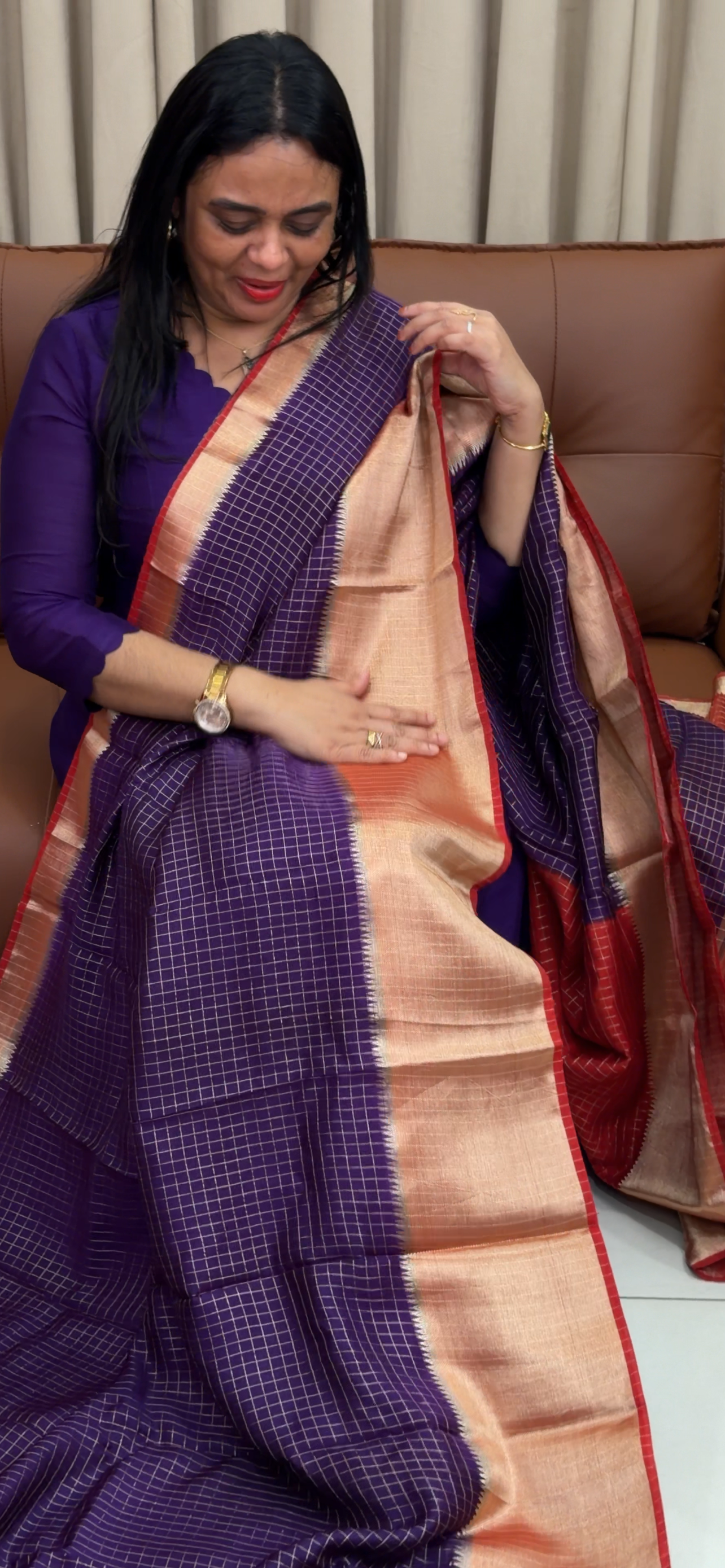 MUL CHANDERI SAREES  - IHA 33431