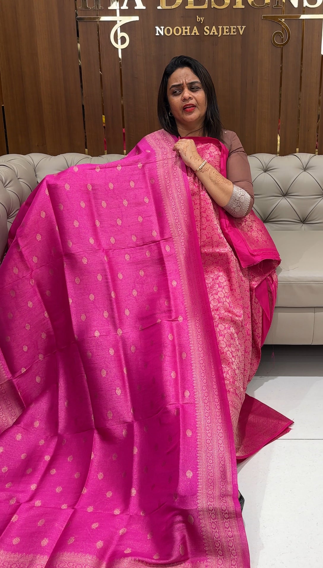 SEMI BANARASI UNSTITCHED SALWAR SUITS - IHA 23913