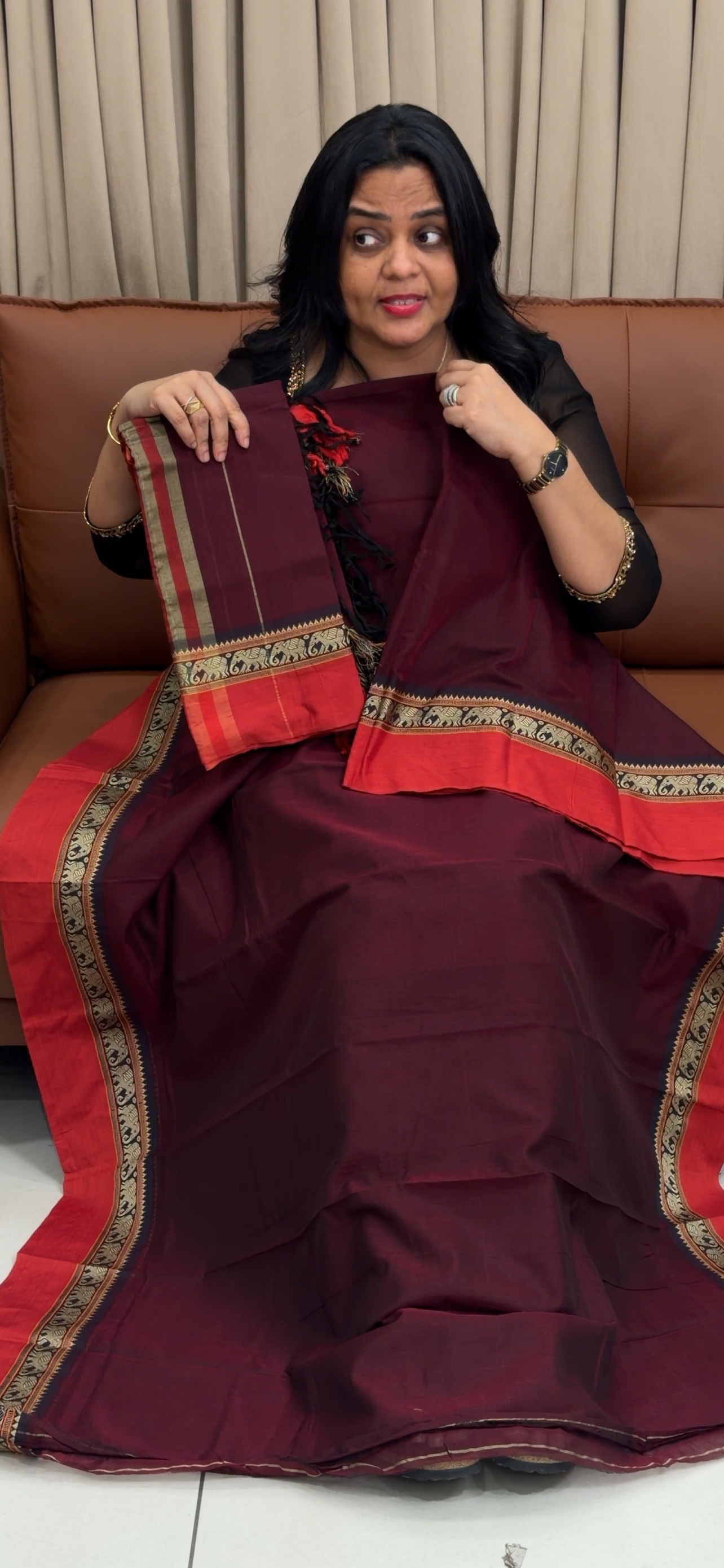 HANDLOOM COTTON UNSTITCHED SALWAR SUITS - IHA 35044