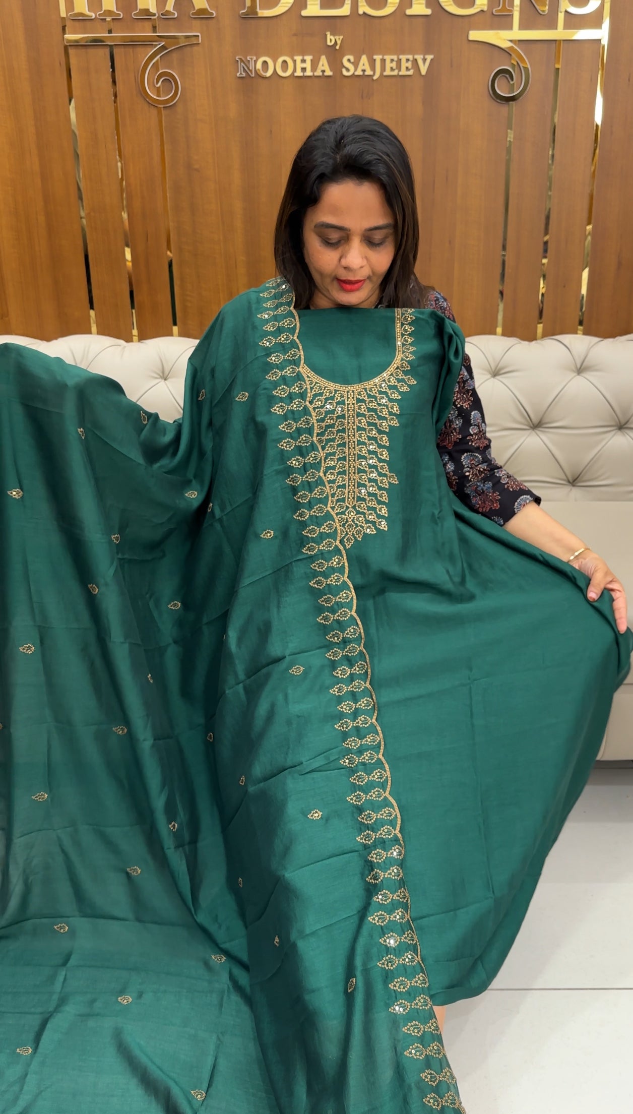 SEMI RAW SILK UNSTITCHED SALWAR SUITS - IHA 25364
