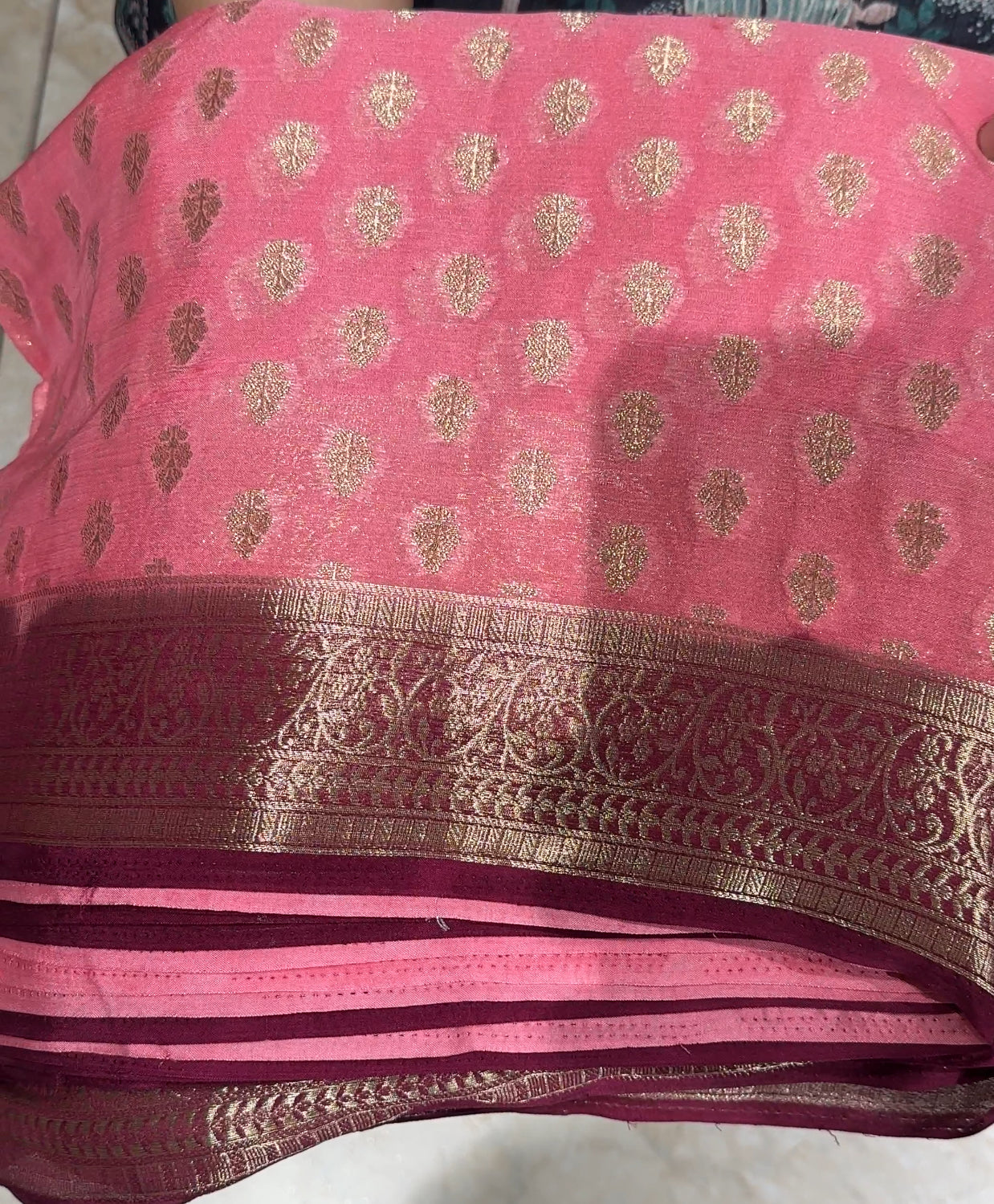 SEMI CRAPE SAREES - IHA 19647