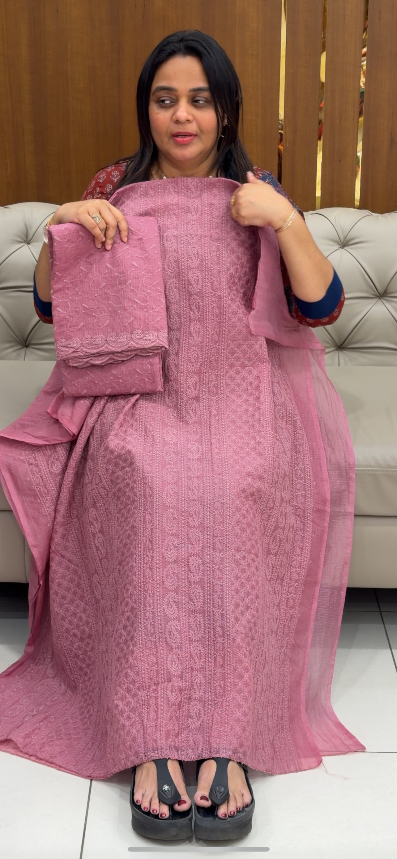 NET KOTA UNSTITCHED SALWAR SUITS - IHA 29244