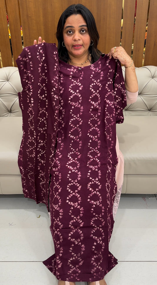 BATIK PRINTED TOP AND BOTTOM - IHA 27483