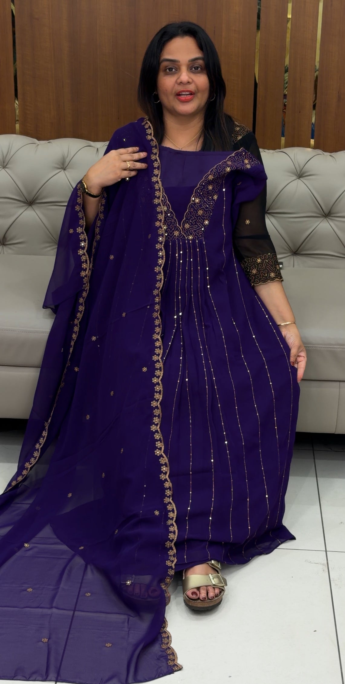 FORWARD PARTY WEAR TOP,BOTTOM AND DUPATTA - IHA 35122
