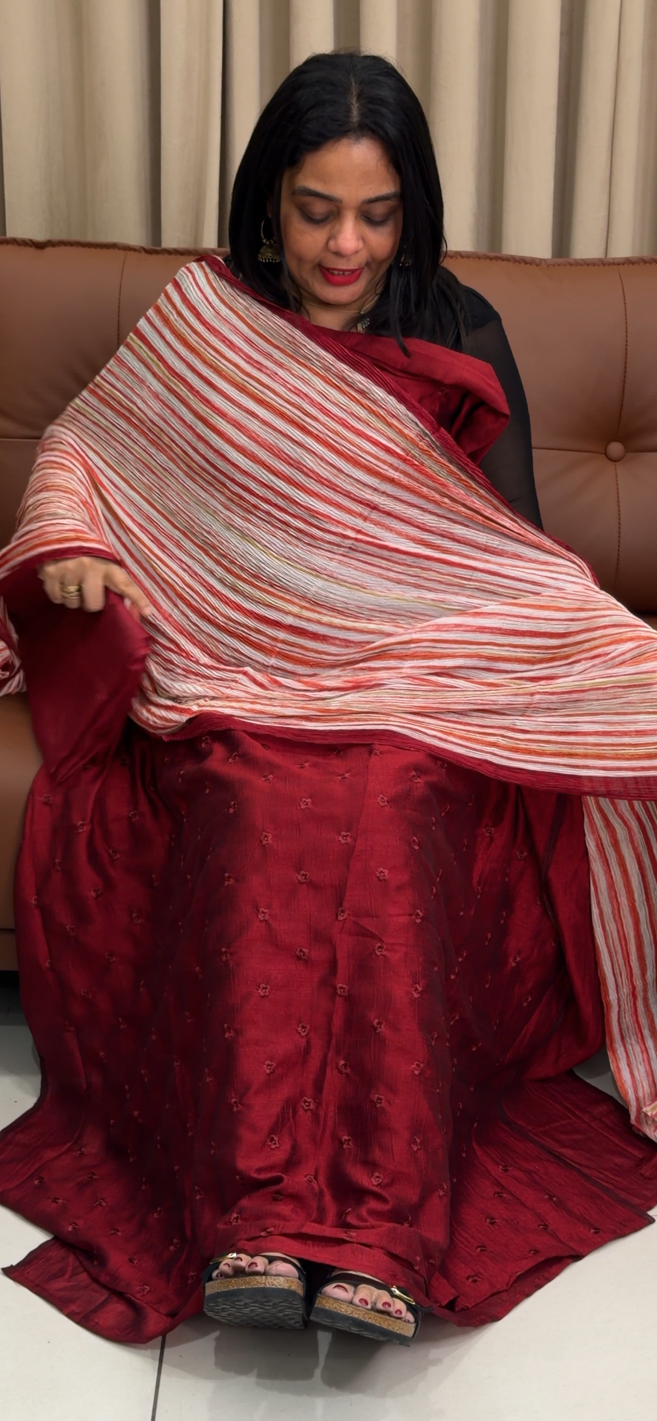 SEMI RAW SILK UNSTITCHED SALWAR SUITS - IHA 33985